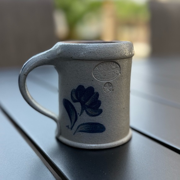 Rare Vintage Rockdale Union Stoneware Pottery Sheep Salt Glaze Mug - Picture 2 of 6